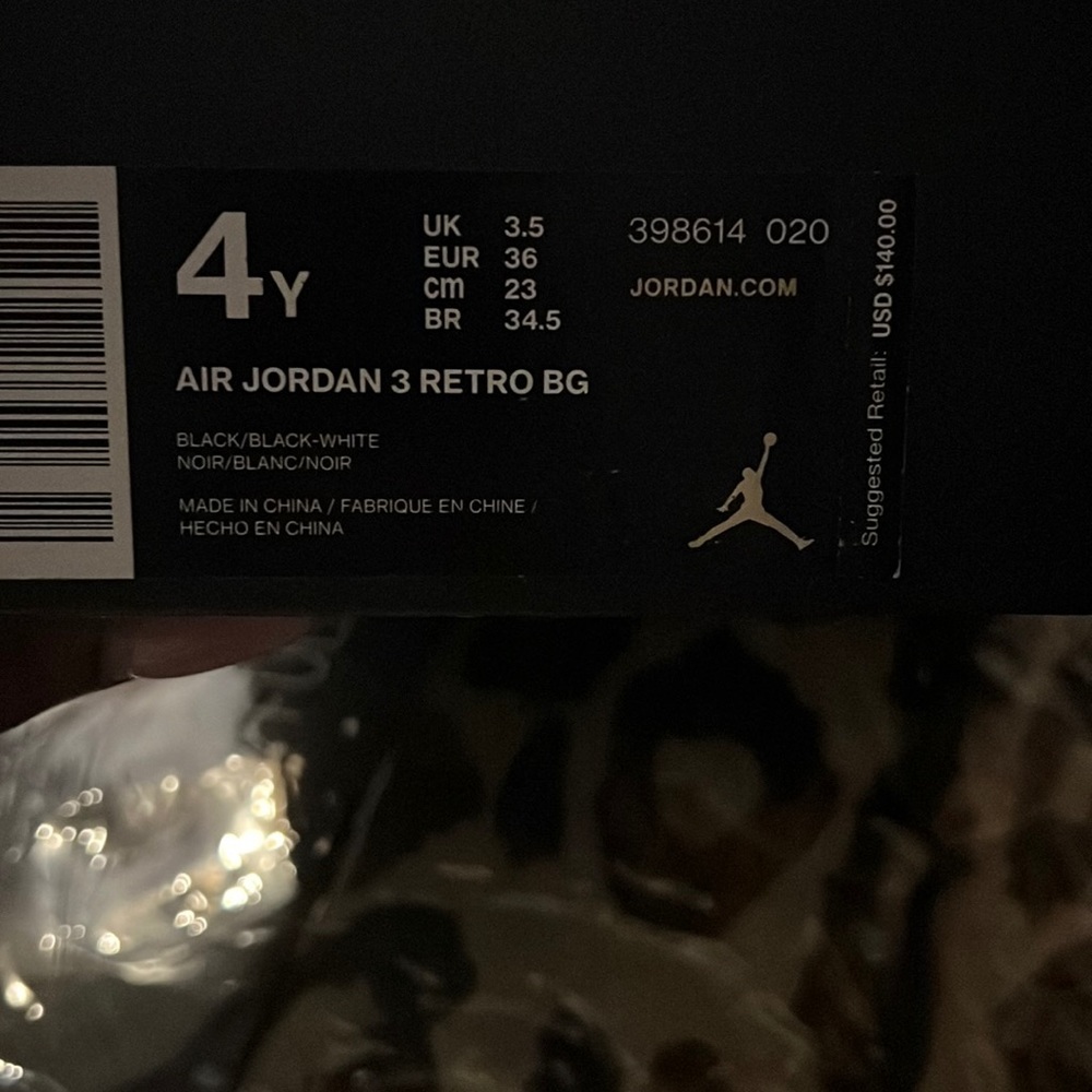 Air Jordan three retro BG